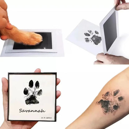 Capture Cherished Memories with the Paw Print Clean Touch Ink Pad - Create Unique Dog and Cat Keepsakes