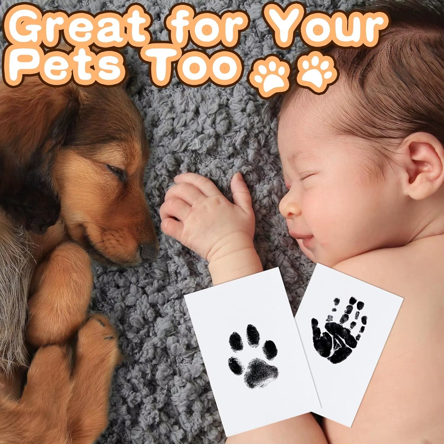 Capture Cherished Memories with the Paw Print Clean Touch Ink Pad - Create Unique Dog and Cat Keepsakes